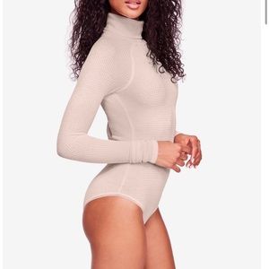 NWT Free People | All You Want Turtleneck Bodysuit, Size Medium, Ballet Pink